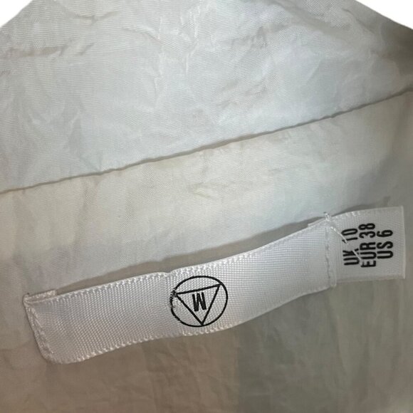 Missguided Womens 6 Zip Up Colorblock Windbreaker Jacket Black White Snake Print - Picture 4 of 4